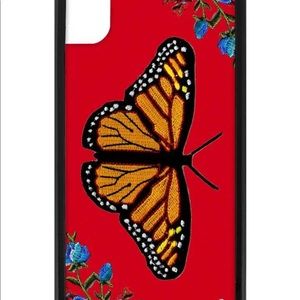 wildflower iPhone XR butterfly patch case